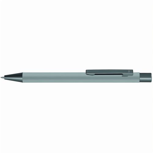 STRAIGHT GUM Druckkugelschreiber (Art.-Nr. CA086062) - Metall-Druckkugelschreiber mit Softtouch...