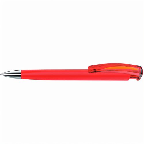 TRINITY K transparent SI GUM Druckkugelschreiber (Art.-Nr. CA086160) - Druckkugelschreiber mit gummiertem...