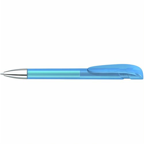 YES frozen SI Druckkugelschreiber (Art.-Nr. CA090242) - Druckkugelschreiber mit transparent...