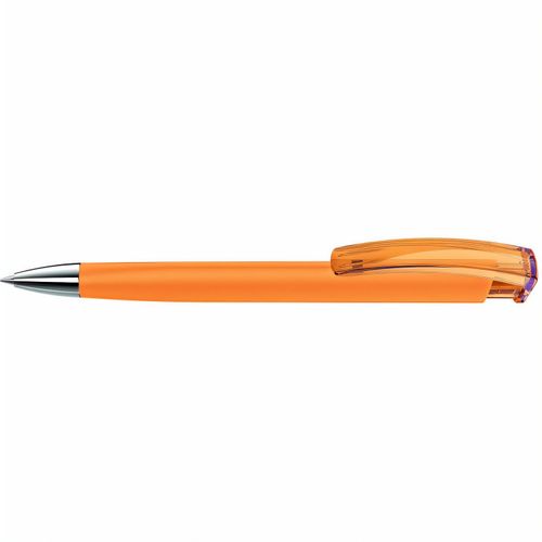 TRINITY K transparent SI GUM Druckkugelschreiber (Art.-Nr. CA104246) - Druckkugelschreiber mit gummiertem...