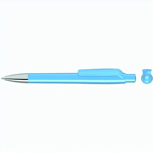 BLOOM SI Druckkugelschreiber (Art.-Nr. CA105680) - Druckkugelschreiber mit gedeckt glänzen...