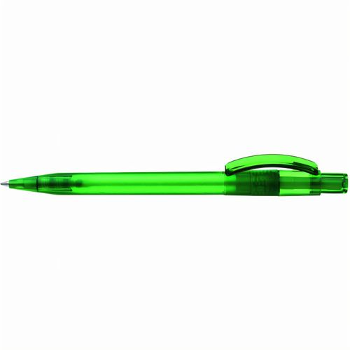 PIXEL frozen Druckkugelschreiber (Art.-Nr. CA125767) - Druckkugelschreiber mit gefrostetem...