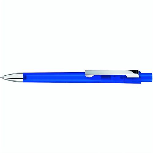 CHECK frozen M-SI Druckkugelschreiber (Art.-Nr. CA131356) - Druckkugelschreiber mit transparent...