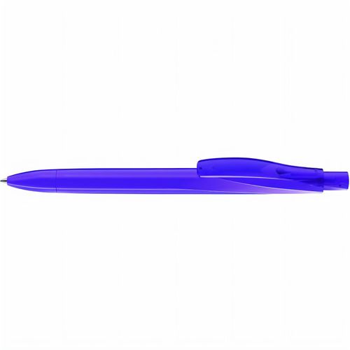 DROP K transparent Druckkugelschreiber (Art.-Nr. CA146954) - Druckkugelschreiber mit geometrisch...