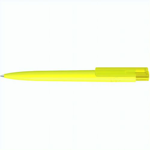 RECYCLED PET PEN PRO K transparent GUM Druckkugelschreiber (Art.-Nr. CA151096) - Druckkugelschreiber mit gummiertem...