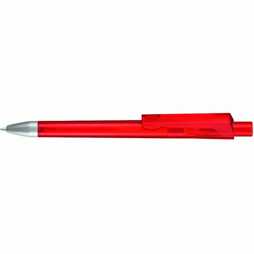 CHECK frozen SI Druckkugelschreiber (Art.-Nr. CA152580) - Druckkugelschreiber mit transparent...