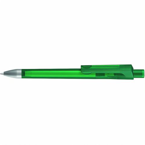 CHECK frozen SI Druckkugelschreiber (Art.-Nr. CA157930) - Druckkugelschreiber mit transparent...
