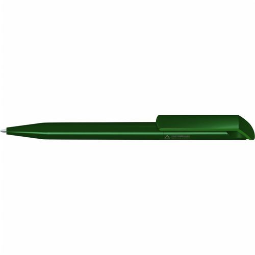 POP RECY Drehkugelschreiber (Art.-Nr. CA162967) - Drehkugelschreiber mit gedeckt glänzend...