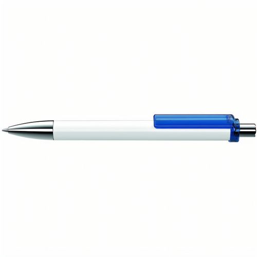 FASHION K transparent SI Druckkugelschreiber (Art.-Nr. CA175632) - Druckkugelschreiber mit gedeckt glänzen...