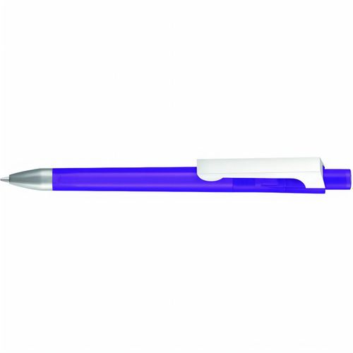 CHECK frozen KG SI Druckkugelschreiber (Art.-Nr. CA188328) - Druckkugelschreiber mit transparent...