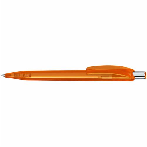 BEAT transparent Druckkugelschreiber (Art.-Nr. CA188796) - Druckkugelschreiber mit glänzend transp...