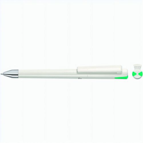 CRYS SI RECY shell Drehkugelschreiber (Art.-Nr. CA193612) - Drehkugelschreiber mit gedeckt glänzend...