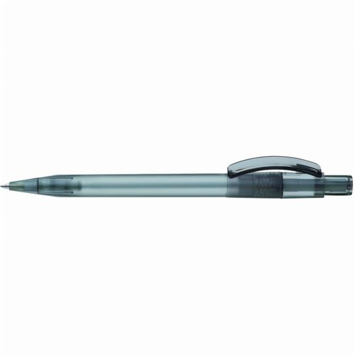 PIXEL frozen Druckkugelschreiber (Art.-Nr. CA202534) - Druckkugelschreiber mit gefrostetem...
