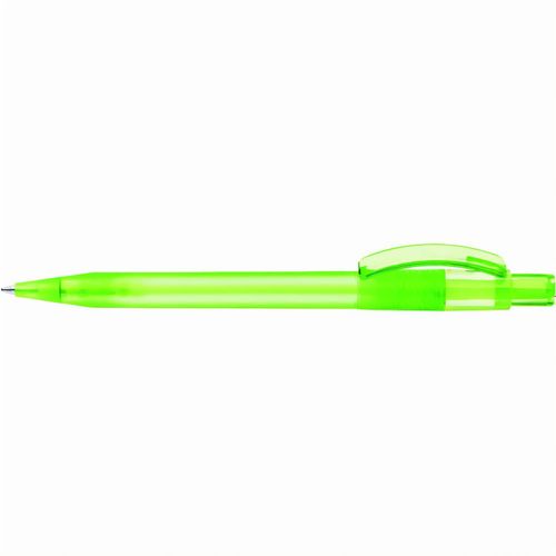 PIXEL frozen Druckkugelschreiber (Art.-Nr. CA206011) - Druckkugelschreiber mit gefrostetem...