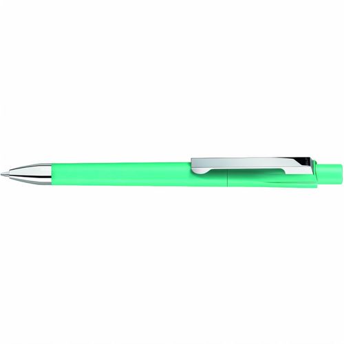 CHECK M-SI Druckkugelschreiber (Art.-Nr. CA213221) - Druckkugelschreiber mit gedeckt matten...