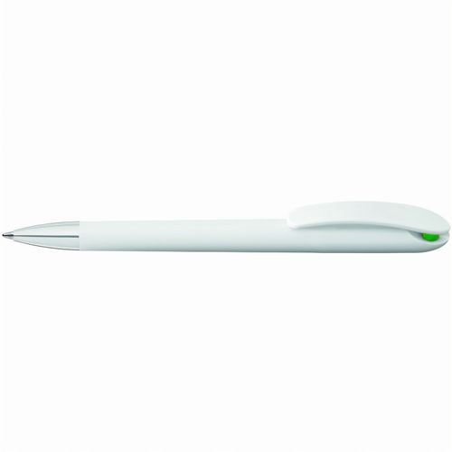 SPOT SI Druckkugelschreiber (Art.-Nr. CA213572) - Drehkugelschreiber mit gedeckt glänzend...