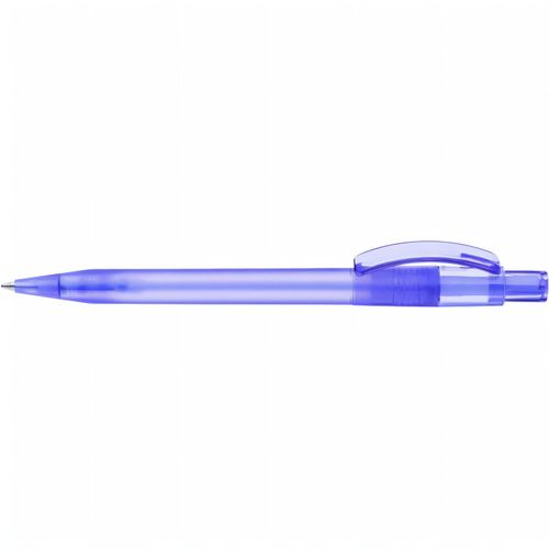 PIXEL frozen Druckkugelschreiber (Art.-Nr. CA221171) - Druckkugelschreiber mit gefrostetem...