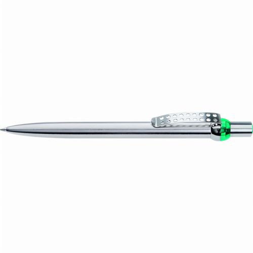 RONDO chrom L Druckkugelschreiber (Art.-Nr. CA225692) - Metall-Druckkugelschreiber mit verchromt...