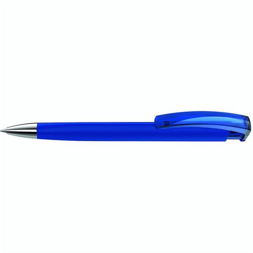 TRINITY K transparent SI GUM Druckkugelschreiber (Art.-Nr. CA229393) - Druckkugelschreiber mit gummiertem...