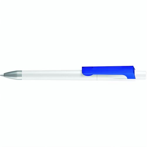 CHECK K frozen SI Druckkugelschreiber (Art.-Nr. CA240149) - Druckkugelschreiber mit gedeckt matten...