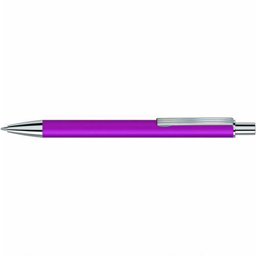 GROOVE Druckkugelschreiber (Art.-Nr. CA250365) - Metall-Druckkugelschreiber mit matter...