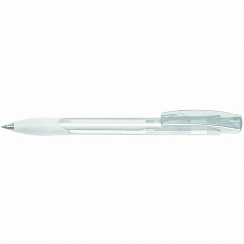 OMEGA grip transparent Druckkugelschreiber (Art.-Nr. CA257948) - Druckkugelschreiber mit transparent...