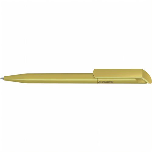 POP RECY Drehkugelschreiber (Art.-Nr. CA258514) - Drehkugelschreiber mit gedeckt glänzend...