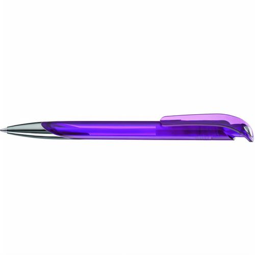 SPLASH transparent SI Druckkugelschreiber (Art.-Nr. CA261335) - Druckkugelschreiber mit glänzend transp...