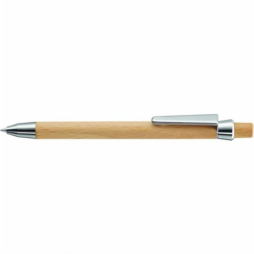 BEECH Druckkugelschreiber (Art.-Nr. CA261685) - Holz-Druckkugelschreiber mit Holzdrücke...