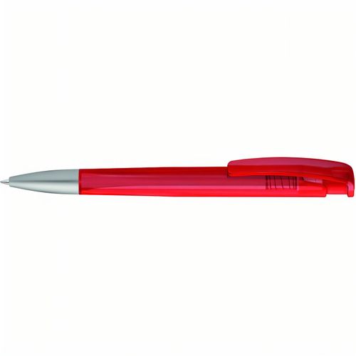 LINEO frozen SI Druckkugelschreiber (Art.-Nr. CA275279) - Druckkugelschreiber mit geometrisch...