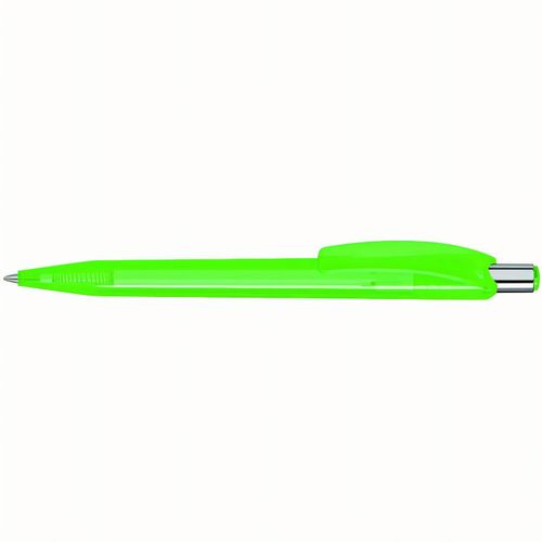 BEAT transparent Druckkugelschreiber (Art.-Nr. CA293897) - Druckkugelschreiber mit glänzend transp...