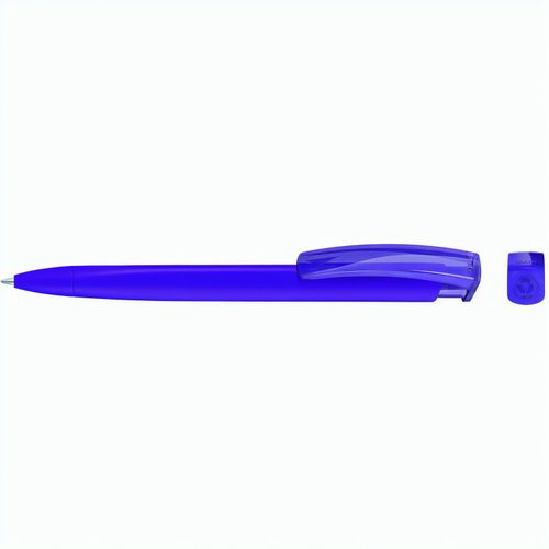 TRINITY K transparent RECY Druckkugelschreiber (Art.-Nr. CA300755) - Druckkugelschreiber mit gedeckt mattem...