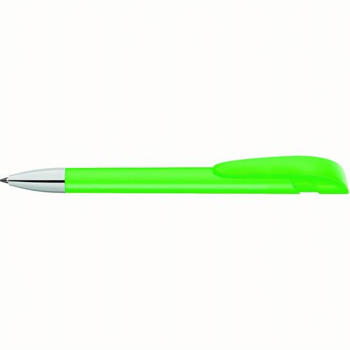 YES F SI Druckkugelschreiber (Art.-Nr. CA313991) - Druckkugelschreiber mit gedeckt mattem...