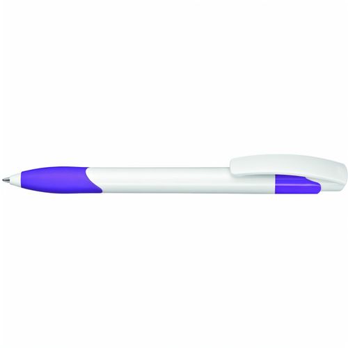 OMEGA grip Druckkugelschreiber (Art.-Nr. CA315663) - Druckkugelschreiber mit gedeckt glänzen...
