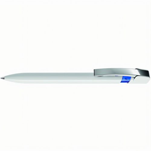 SKY M Druckkugelschreiber (Art.-Nr. CA316363) - Druckkugelschreiber mit gedeckt glänzen...