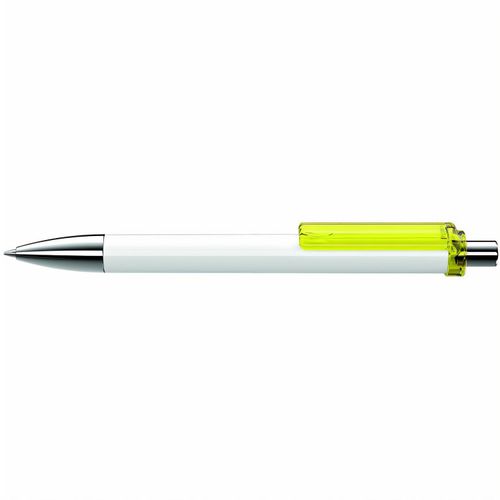 FASHION K transparent SI Druckkugelschreiber (Art.-Nr. CA321762) - Druckkugelschreiber mit gedeckt glänzen...