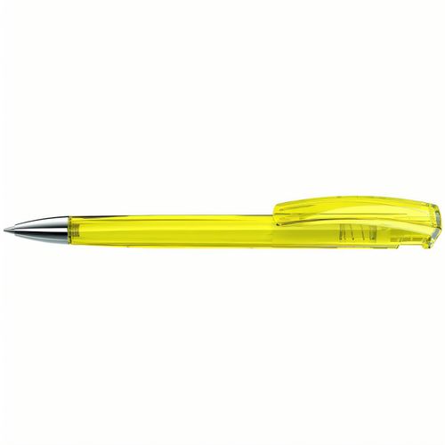 TRINITY transparent SI Druckkugelschreiber (Art.-Nr. CA334168) - Druckkugelschreiber mit transparent...