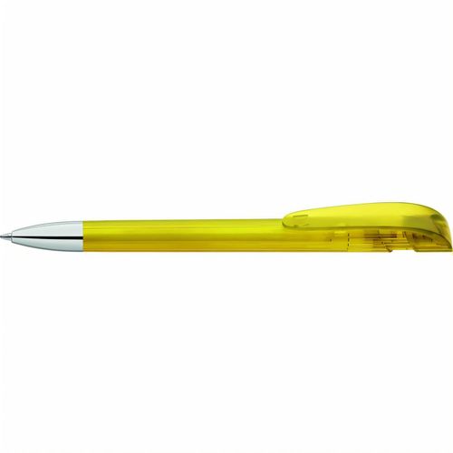 YES transparent SI Druckkugelschreiber (Art.-Nr. CA337209) - Druckkugelschreiber mit transparent...