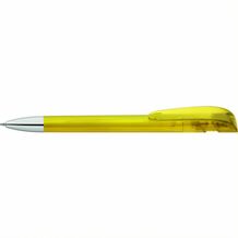YES transparent SI Druckkugelschreiber (gelb) (Art.-Nr. CA337209)