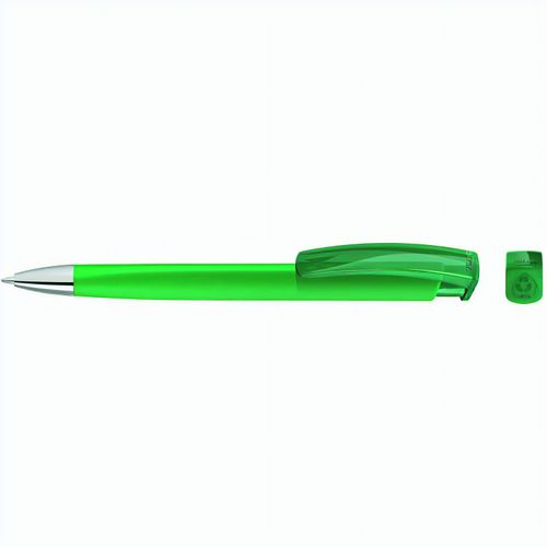 TRINITY K transparent SI RECY Druckkugelschreiber (Art.-Nr. CA338462) - Druckkugelschreiber mit gedeckt mattem...