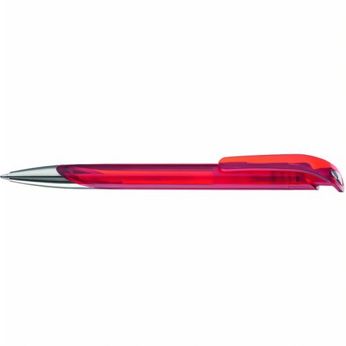 SPLASH transparent SI Druckkugelschreiber (Art.-Nr. CA339089) - Druckkugelschreiber mit glänzend transp...