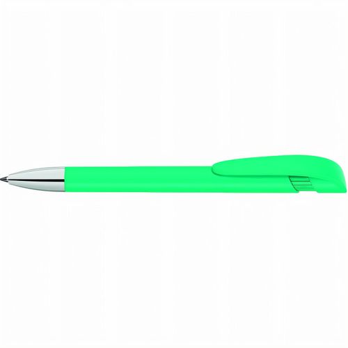 YES F SI Druckkugelschreiber (Art.-Nr. CA353943) - Druckkugelschreiber mit gedeckt mattem...