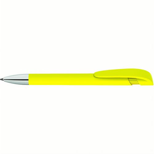 YES F SI Druckkugelschreiber (Art.-Nr. CA355595) - Druckkugelschreiber mit gedeckt mattem...