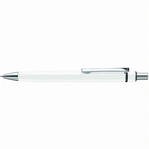 SIX Druckkugelschreiber (Art.-Nr. CA356042) - Metall-Druckkugelschreiber mit matt...