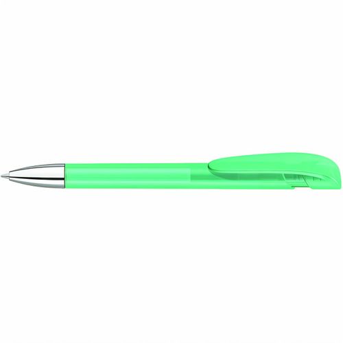YES frozen SI Druckkugelschreiber (Art.-Nr. CA361774) - Druckkugelschreiber mit transparent...
