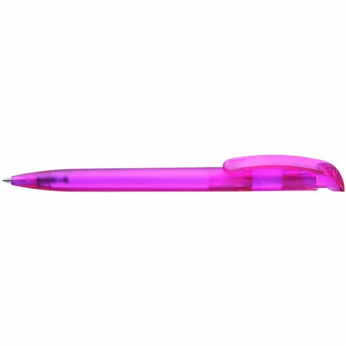 VARIO frozen Druckkugelschreiber (Art.-Nr. CA364806) - Druckkugelschreiber mit transparent...