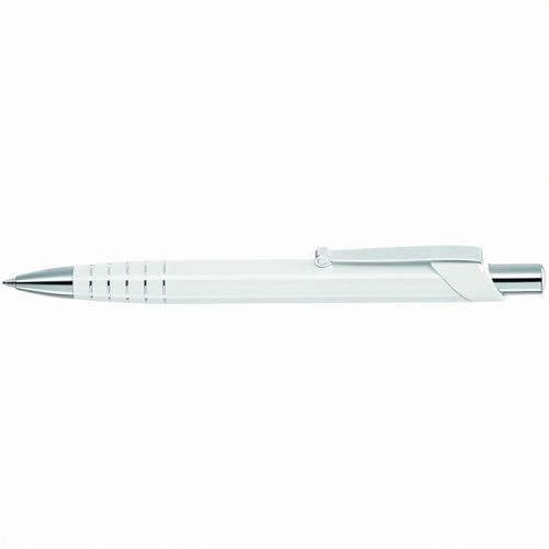 MOON Druckkugelschreiber (Art.-Nr. CA366258) - Metall-Druckkugelschreiber mit silbernen...