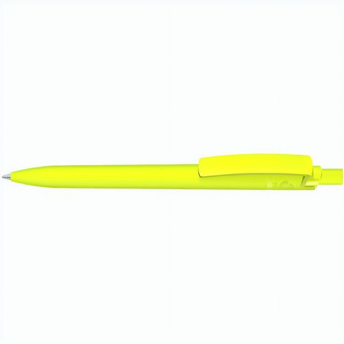 RECYCLED PET PEN STEP F GUM Druckkugelschreiber (Art.-Nr. CA367105) - Druckkugelschreiber mit gummiertem...