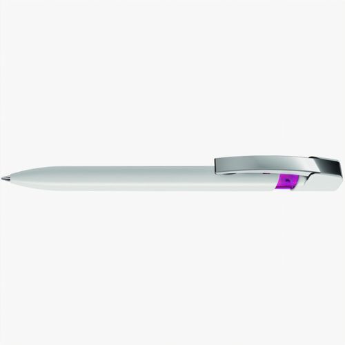 SKY M Druckkugelschreiber (Art.-Nr. CA367894) - Druckkugelschreiber mit gedeckt glänzen...