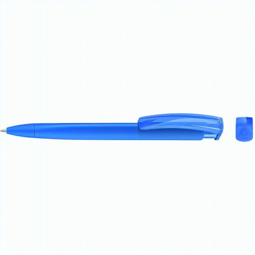 TRINITY K transparent RECY Druckkugelschreiber (Art.-Nr. CA380881) - Druckkugelschreiber mit gedeckt mattem...
